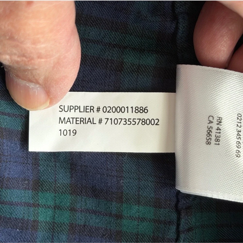 Ralph Lauren Blackwatch Plaid Shirt Mens M Slim‎ Fit Green Blue Preppy Outdoors